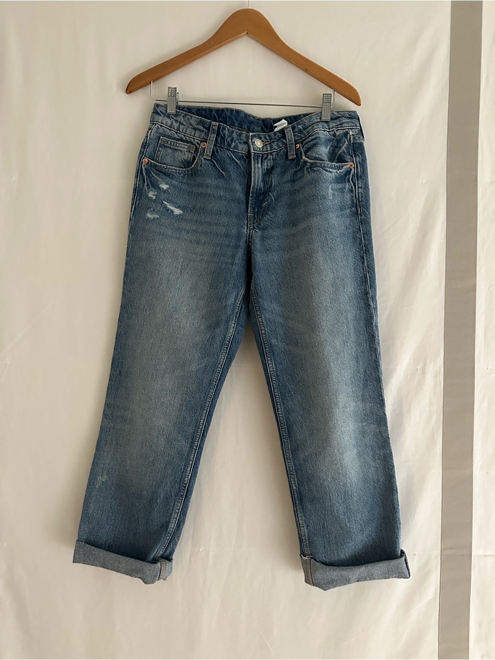 H&M Classic Mid Blue Women's Relaxed Straight Jeans
